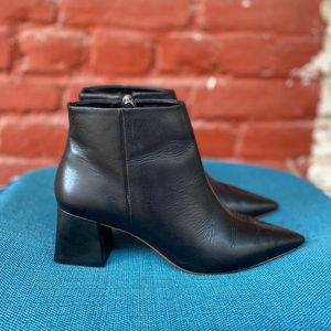 Raye Leather Pointed Toe Ankle Boot, size 7